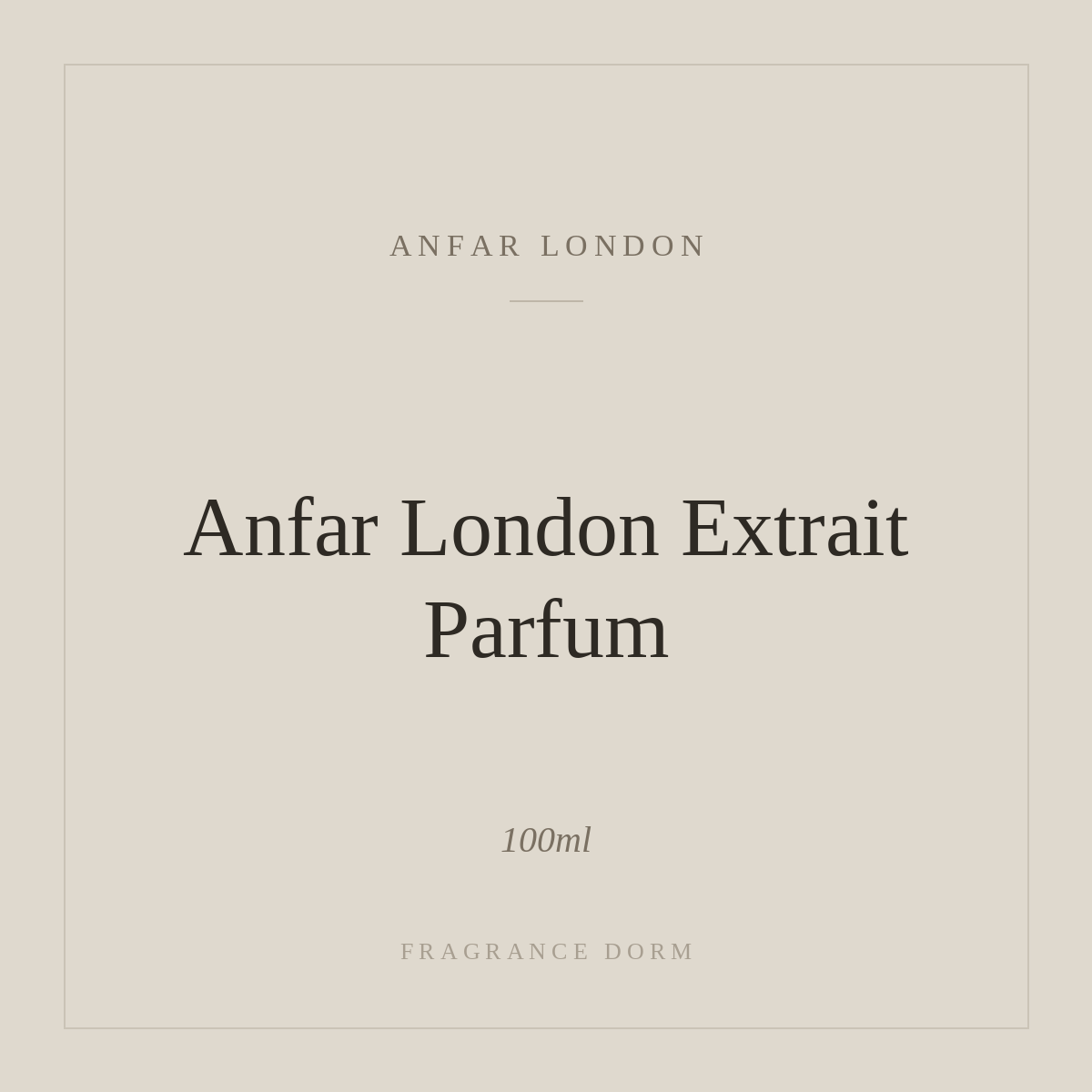 Anfar London Extrait Parfum