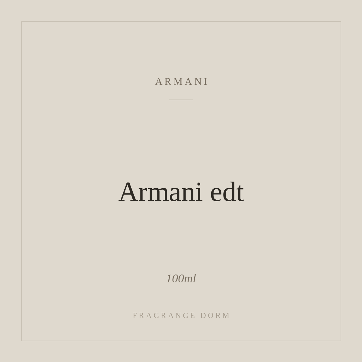 Armani edt