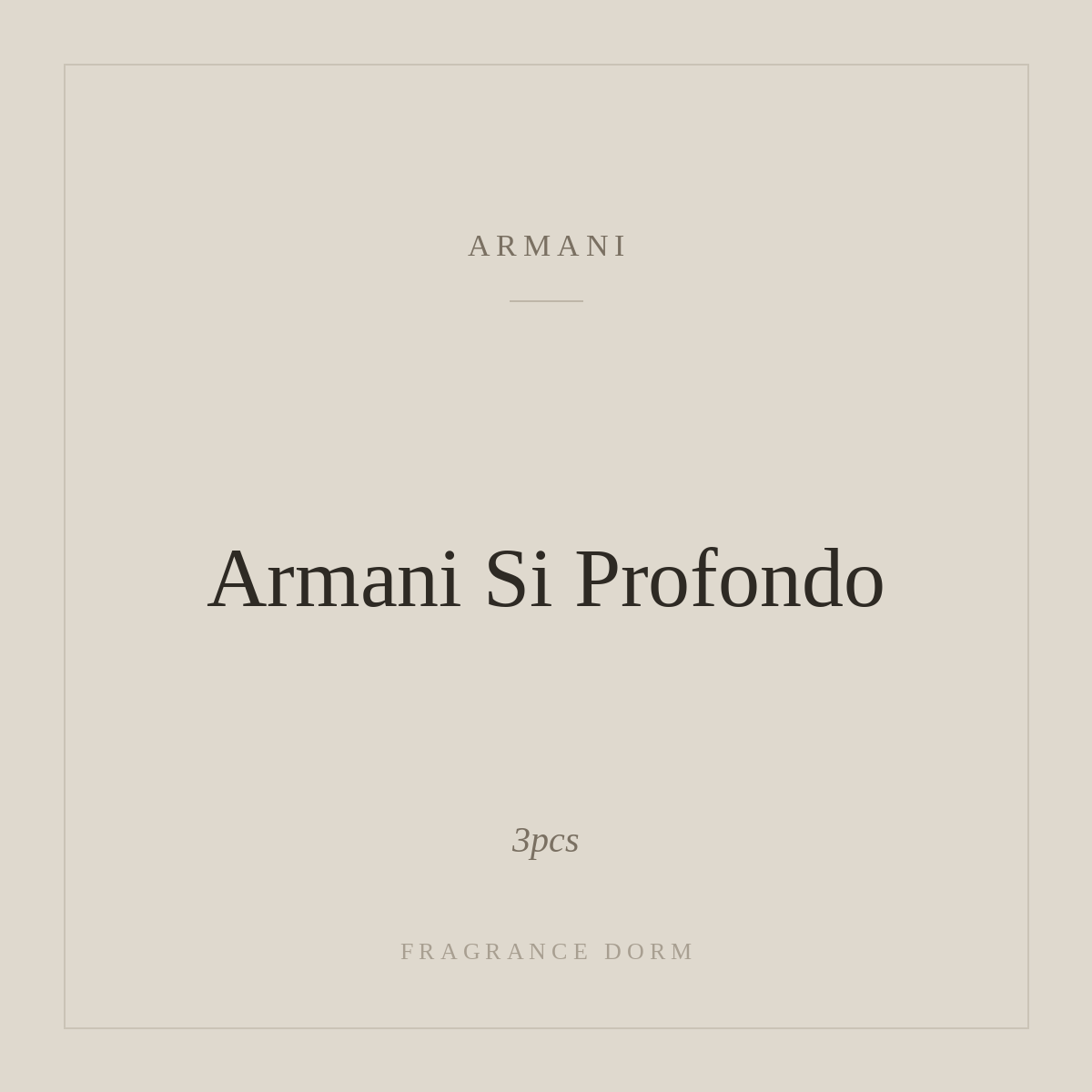 Armani Si Profondo