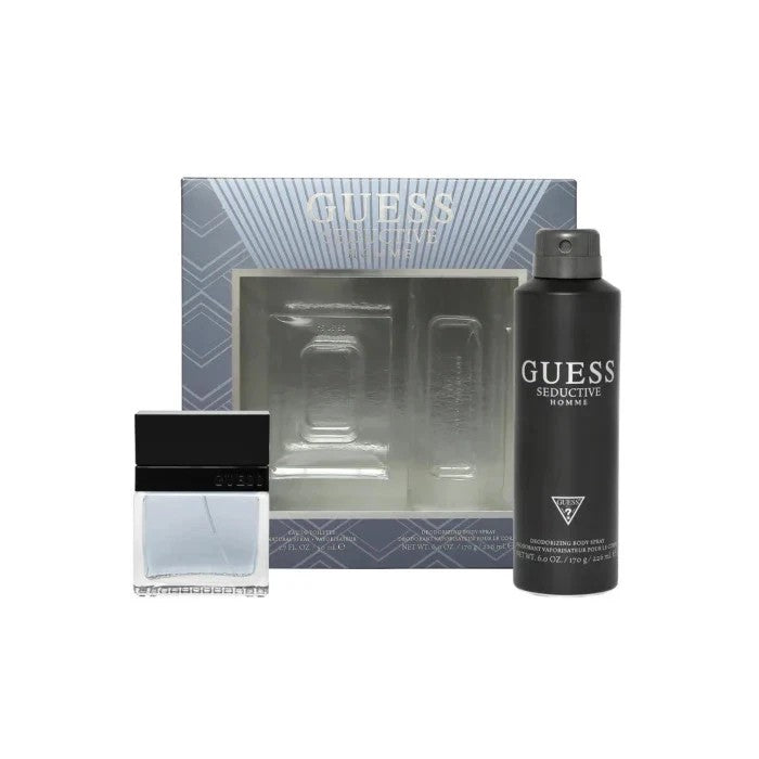 Guess Seductive Homme Gift Set with Pouch (3.4oz)