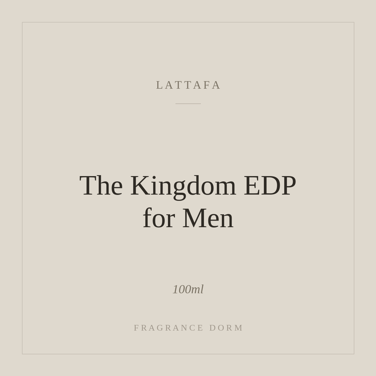 Lattafa The Kingdom Eau de Parfum for Men – Kerizz Fragrance Dorm