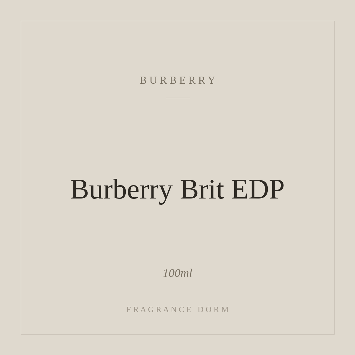 Burberry Brit Eau de Parfum – Kerizz Fragrance Dorm