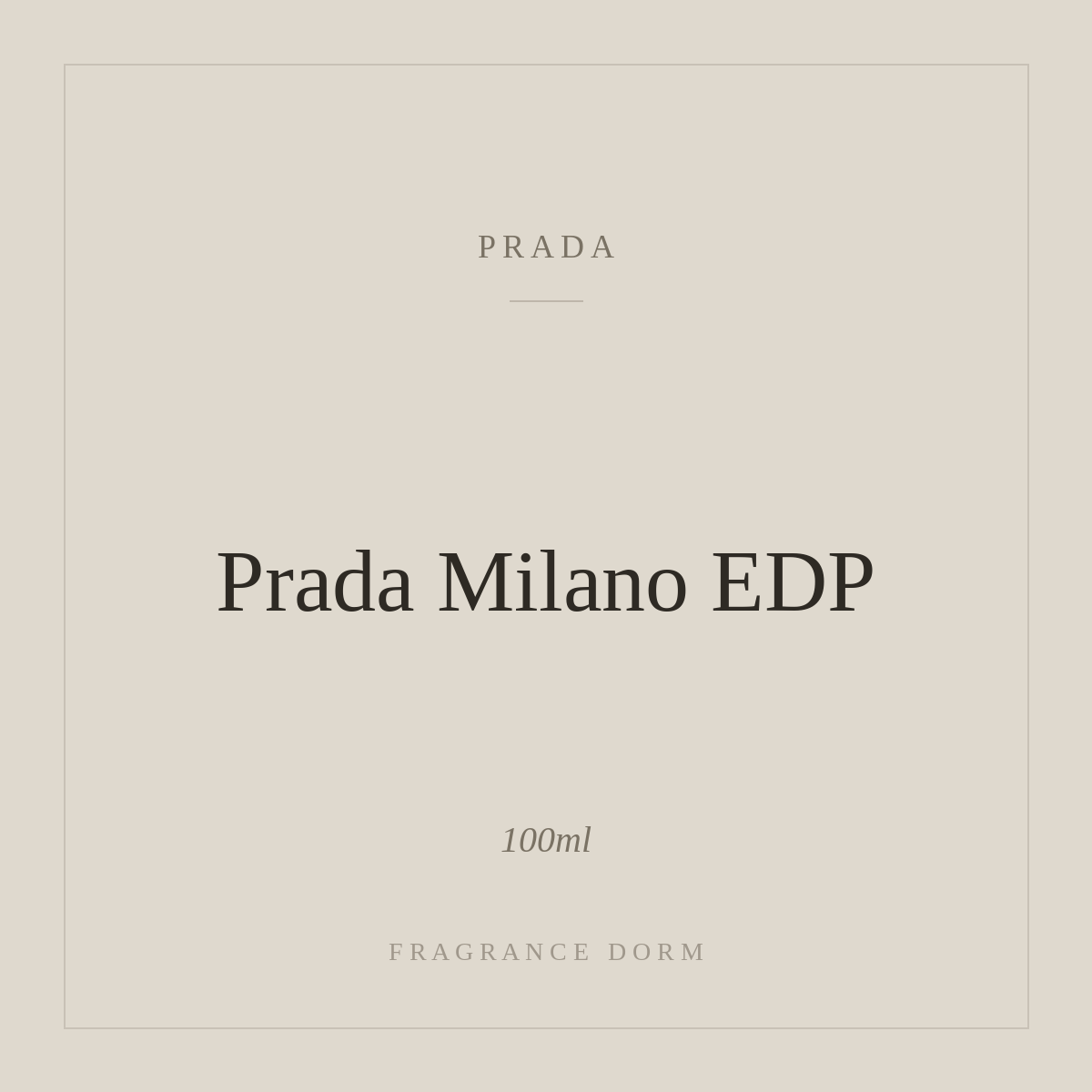 Prada Milano Eau de Parfum – Kerizz Fragrance Dorm