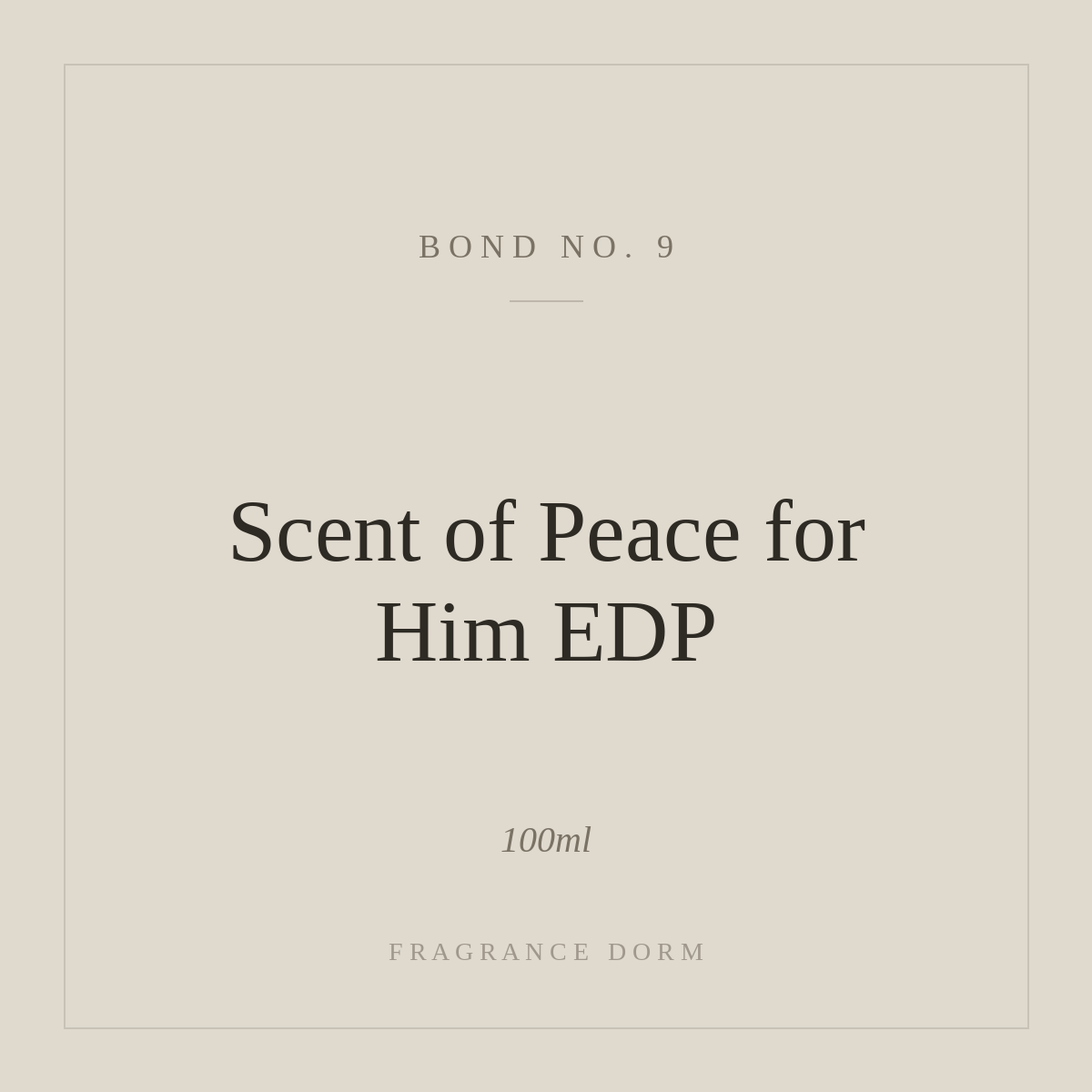 Bond No. 9 Scent of Peace for Him Eau de Parfum – Kerizz Fragrance Dorm