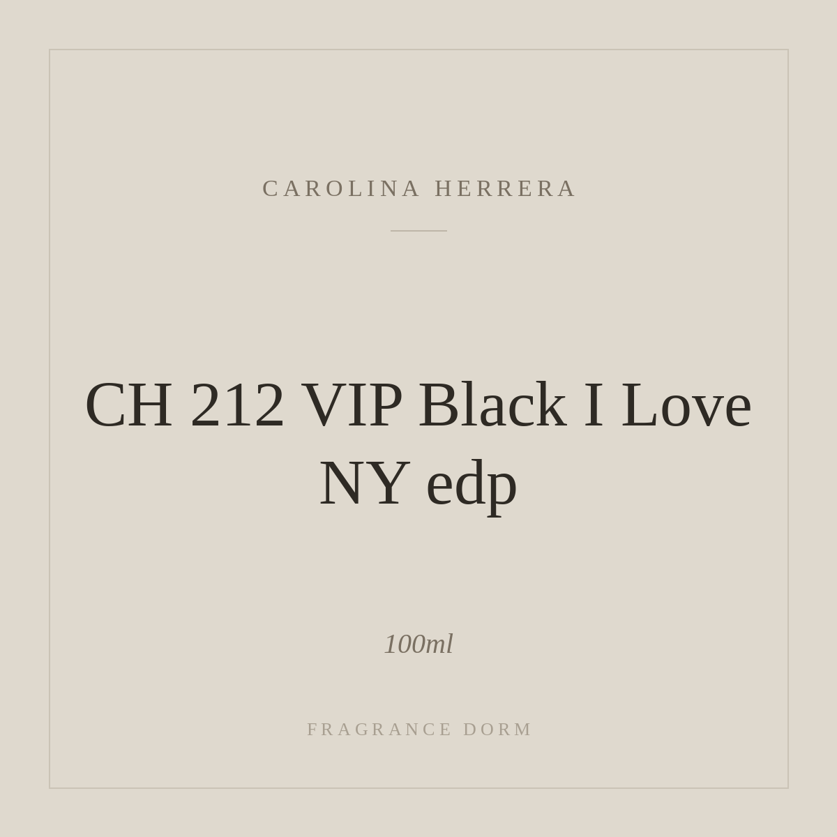 CH 212 VIP Black I Love NY edp