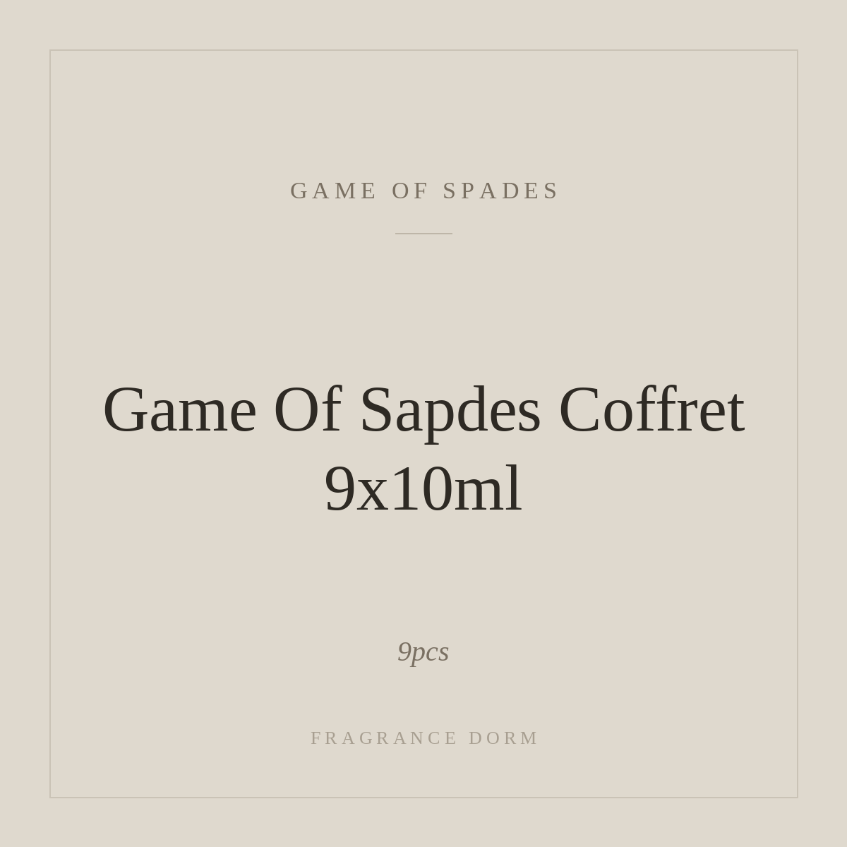 Game Of Sapdes Coffret 9x10ml