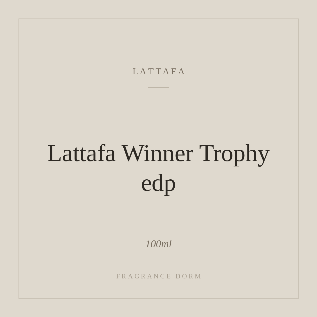 Lattafa Winner Trophy edp