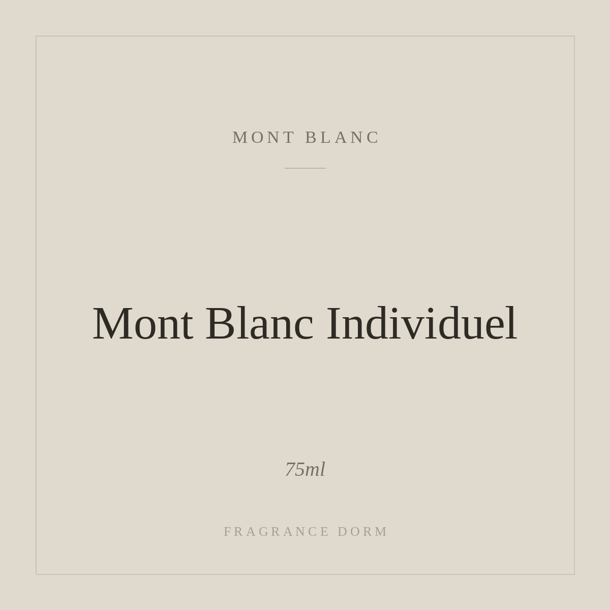 Mont Blanc Individuel