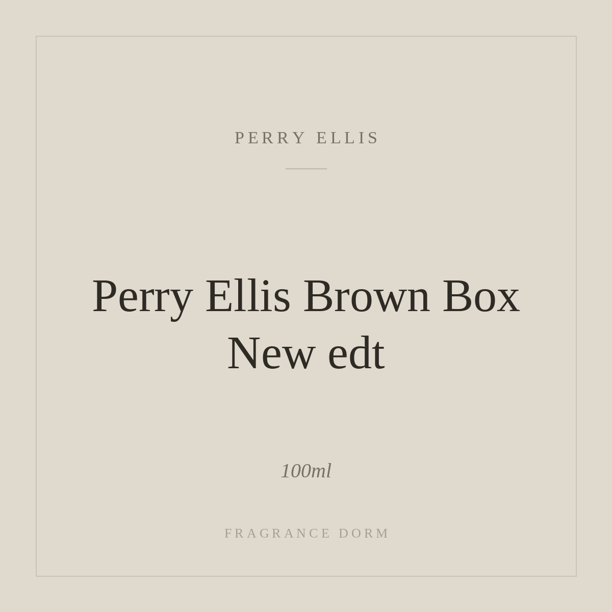 Perry Ellis Brown Box New edt